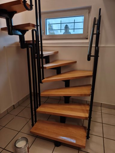 Endprodukt - Aufarbeitung der Parkettstufen